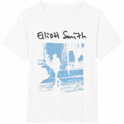 Elliott Smith Blue Album Cotton T-Shirt in White