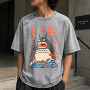 My Neighbor Totoro Vintage Washed T-Shirt in Gray