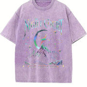 The Night Court Velaris City of Starlight vintage washed oversized T-shirt in Purple