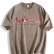 Fairytale Valentine Vintage Washed T-Shirt in Brown