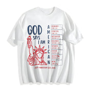 Christian Bible Verse 250 Years Cotton T-Shirt in White