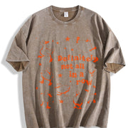 Ducks Not in a Row Vintage Washed T-Shirt in Brown