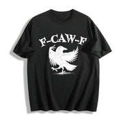 Crow F-caw-f Cotton T-Shirt in Black