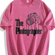 The Photographer Vintage Washed T-Shirt in Red