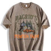 Hagrid's Pumpkin Patch Vintage Washed T-Shirt in Brown