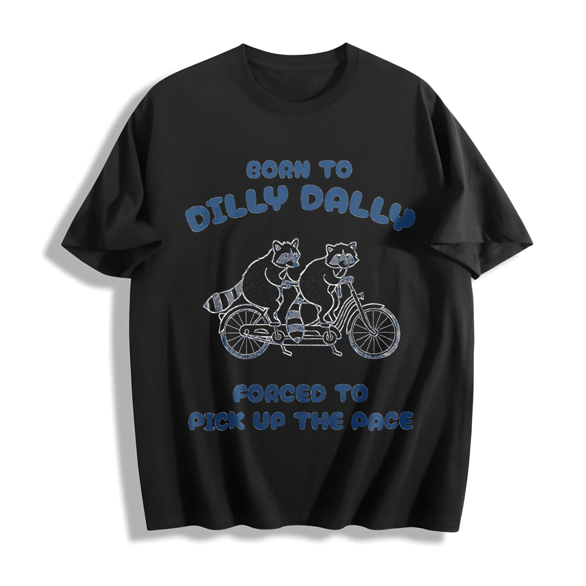 Born to Dilly Dally Cotton T-Shirt in Black