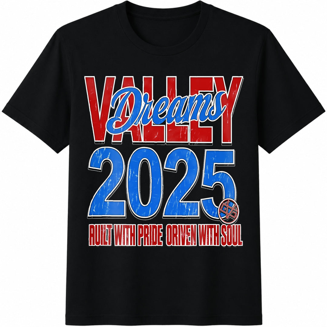 Valley Dreams 2025 Cotton T-Shirt in Black