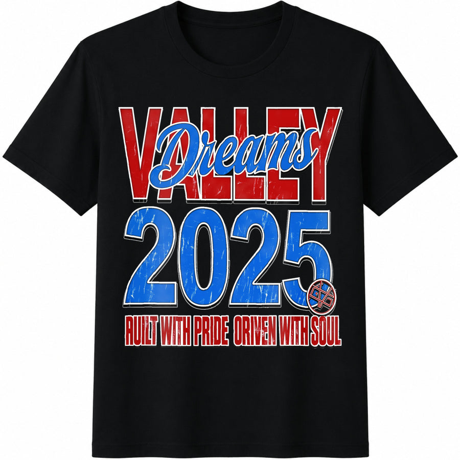 Valley Dreams 2025 Cotton T-Shirt in Black