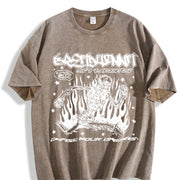 Chase Your Dreams Vintage Washed T-Shirt in Brown