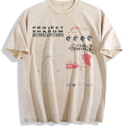 Project Shadow the Hedgehog Vintage Washed T-Shirt in Beige