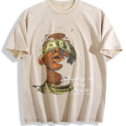 Luxury in Every Breath Vintage Washed T-Shirt in Beige