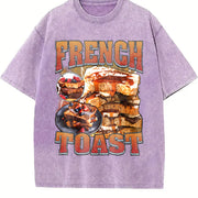French Toast Bootleg Rap Vintage Washed T-Shirt in Purple