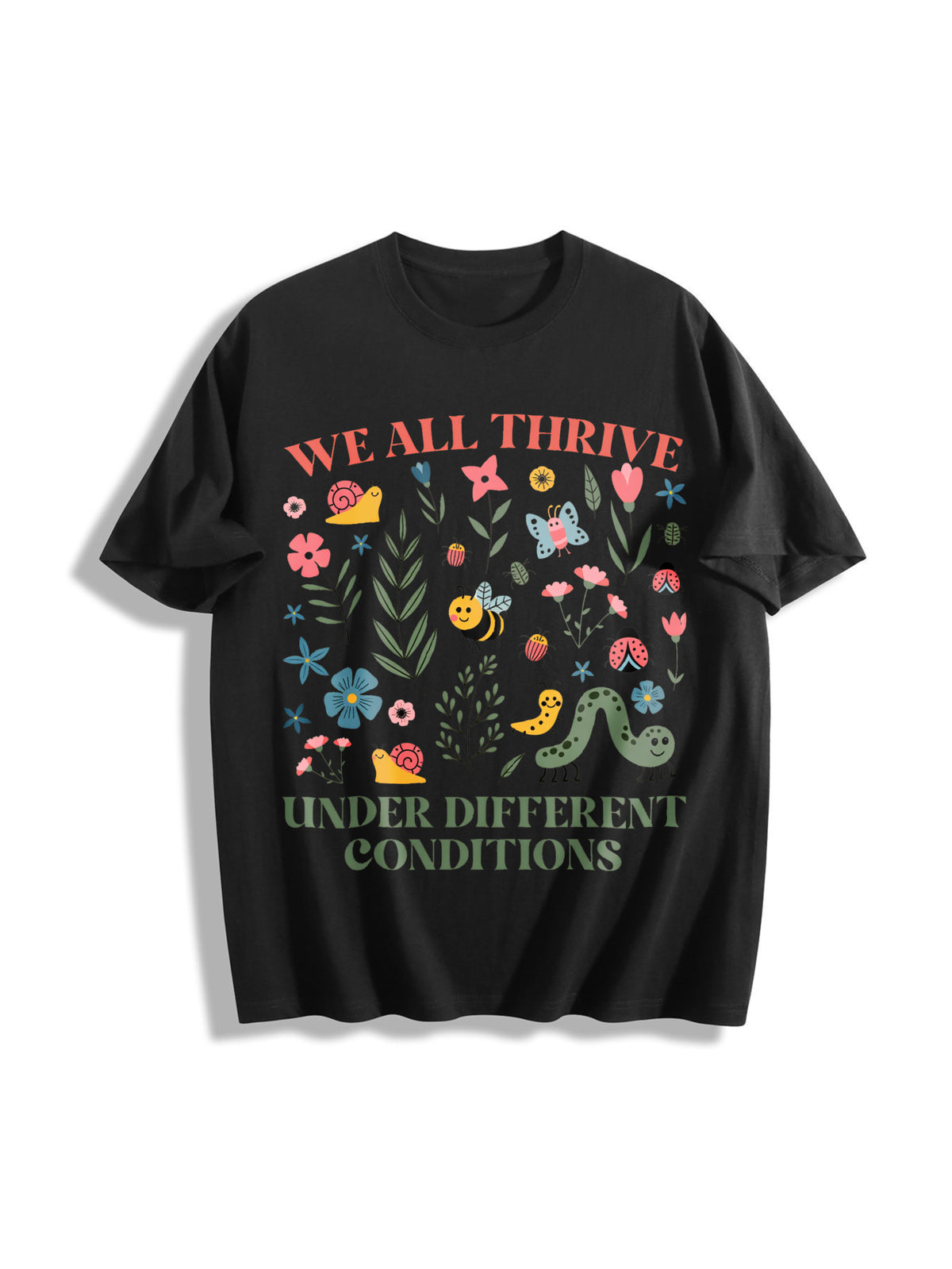 Neurodiversity for BCBA Cotton T-Shirt in Black