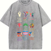 ✊🏾 Big-fan-of-human-rights Abolish Ice Vintage Washed T-Shirt in Gray