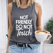 Tank for with Prints Women's Color Cotton Tank Top in Gray