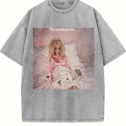 The Horrors Persist Doll in Bed Vintage Washed T-Shirt in Gray