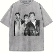 Adam Sandler Adam Sandler Movies Actors Man Shortsleeve vintage washed oversized T-shirt in Gray
