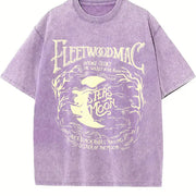 Moon vintage washed oversized T-shirt in Purple
