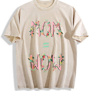 Mommy Is Awesome! Vintage Washed T-Shirt in Beige