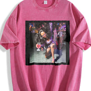 Party Doll on the Dance Floor Vintage Washed T-Shirt in Red