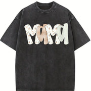 Camo Malard Duck Mama Vintage Washed T-Shirt in Black