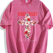 HARD TOUGH Vintage Washed T-Shirt in Red