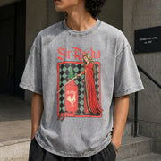 Chili Sauce Vintage Washed T-Shirt in Gray