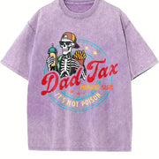 Dad Tax Making Sure It's Not Poison Fathers Day Vintage Washed T-Shirt in Purple