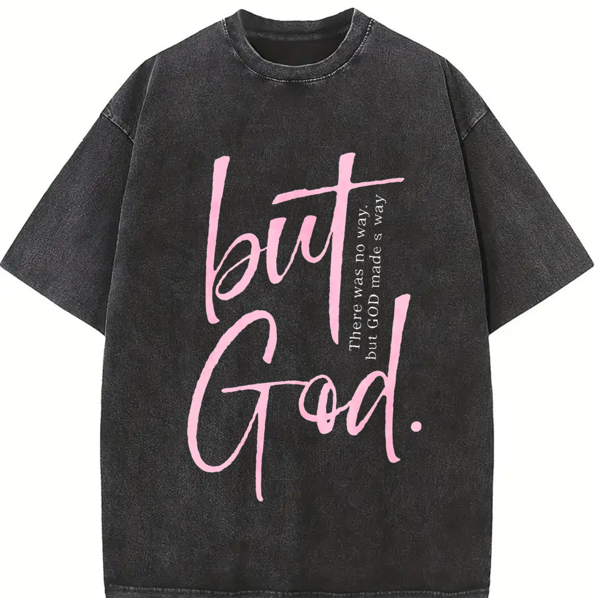 GLEC There Is No Other Way Vintage Washed T-Shirt in Black