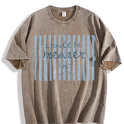 I Could Be Meaner Bow Vintage Washed T-Shirt in Brown