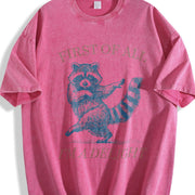 First of All I'm a Delight Vintage Washed T-Shirt in Red