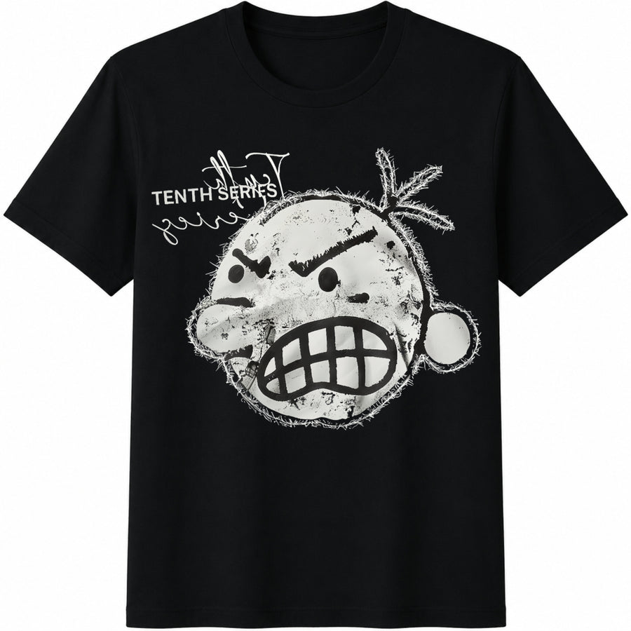 Tween Boy Cotten Cotton T-Shirt in Black