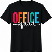 Office Squad / Matching Office / Coworker / Secretary / Cotton T-Shirt in Black