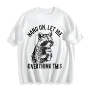 European and American Animal Cotton T-Shirt in White