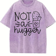 Not a Hugger Cactus Vintage Washed T-Shirt in Purple