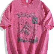 The Night Court Postcard Velaris Acotar Acomaf Bookish Vintage Washed T-Shirt in Red