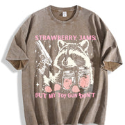 Designs Golf Made from Snowflake Vintage Washed T-Shirt in Brown