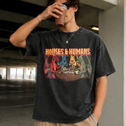 Houses and Humans Dnd Vintage Washed T-Shirt in Black