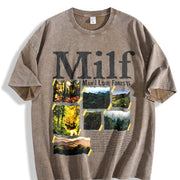 Man I Love Forests Vintage Washed T-Shirt in Brown