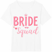 Bride Squad Cotton T-Shirt in White
