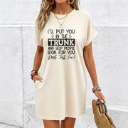 I'll Put You in the Trunk Cotton T-Shirt in White
