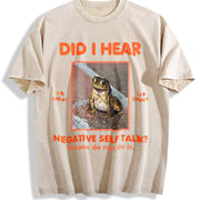 I Hear the Frogs Sing Vintage Washed T-Shirt in Beige