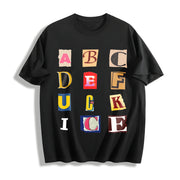 ✊🏾 Anti ICE F*ck ICE Magazine Letters Cotton T-Shirt in Black