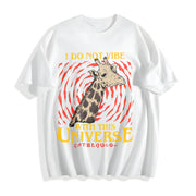 I Do Not Vibe with This Universe Cotton T-Shirt in White