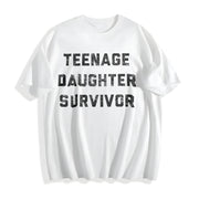 Manly Dad Father's Day for Dads Cotton T-Shirt in White