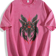 Be Not Afraid Seraphim Angel Biblical Guardian Angel With vintage washed oversized T-shirt in Red
