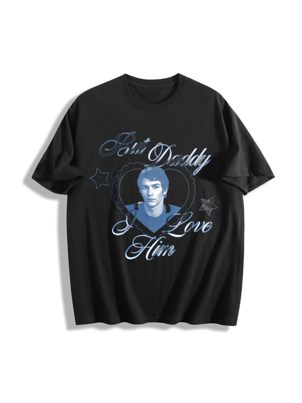 Ilya but Daddy I Love Cotton T-Shirt in Black