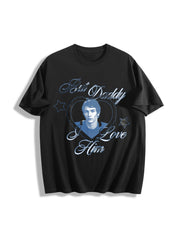 Ilya but Daddy I Love Cotton T-Shirt in Black