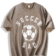 Soccer Dad Vintage Washed T-Shirt in Brown