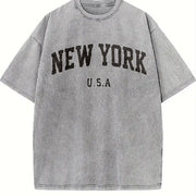 Fun Ideal for Birthdays and Use Vintage Washed T-Shirt in Gray